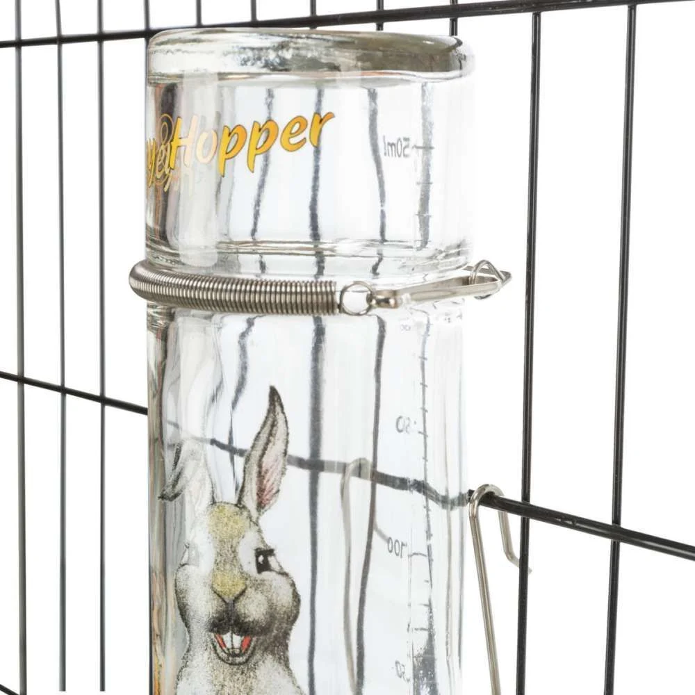 Поїлка для гризунів Trixie Honey & Hopper 250 мл - скло Поїлка для гризунів Trixie Honey & Hopper 250 мл - скло