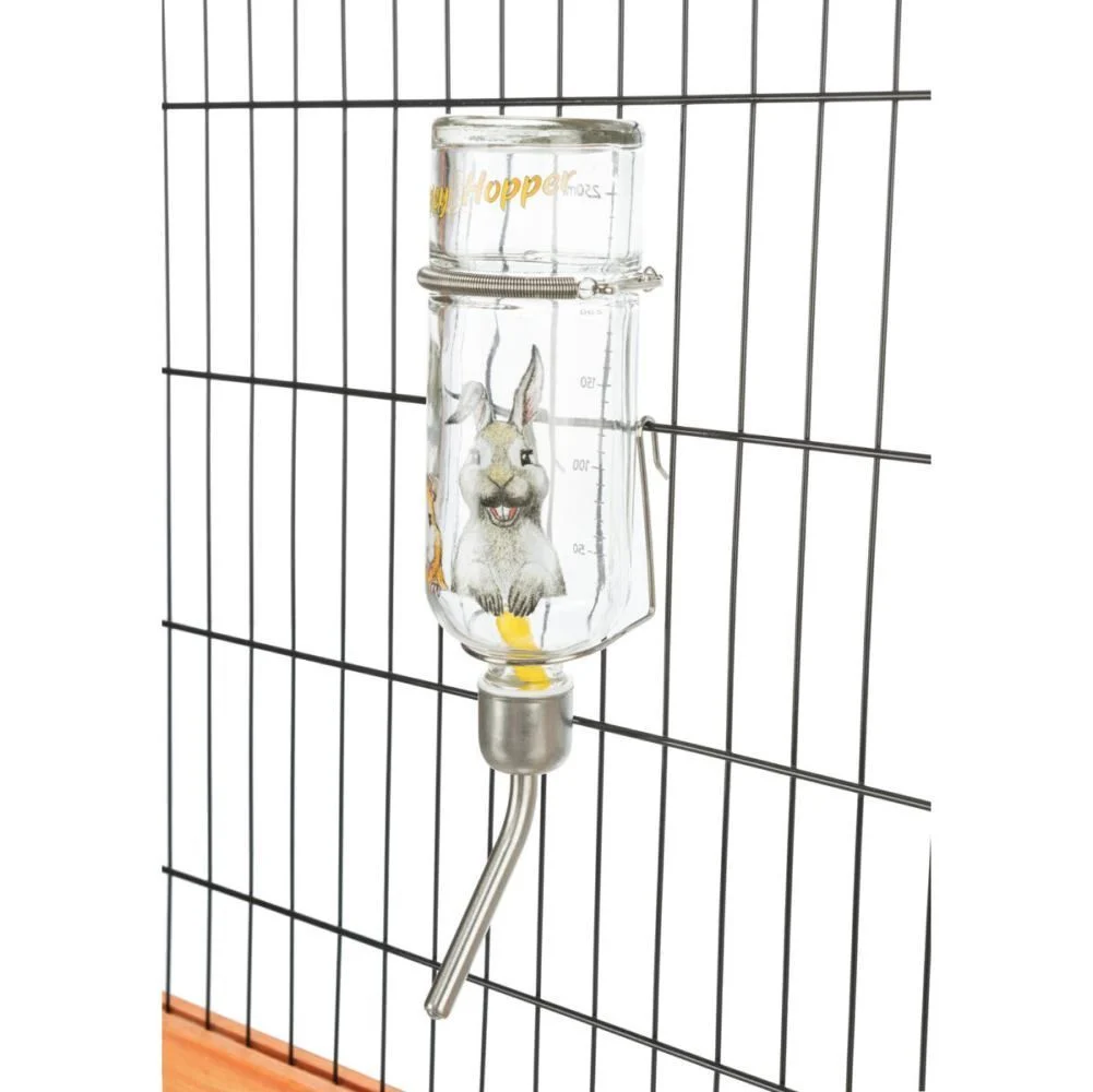 Поїлка для гризунів Trixie Honey & Hopper 125 мл - скло Поїлка для гризунів Trixie Honey & Hopper 125 мл - скло