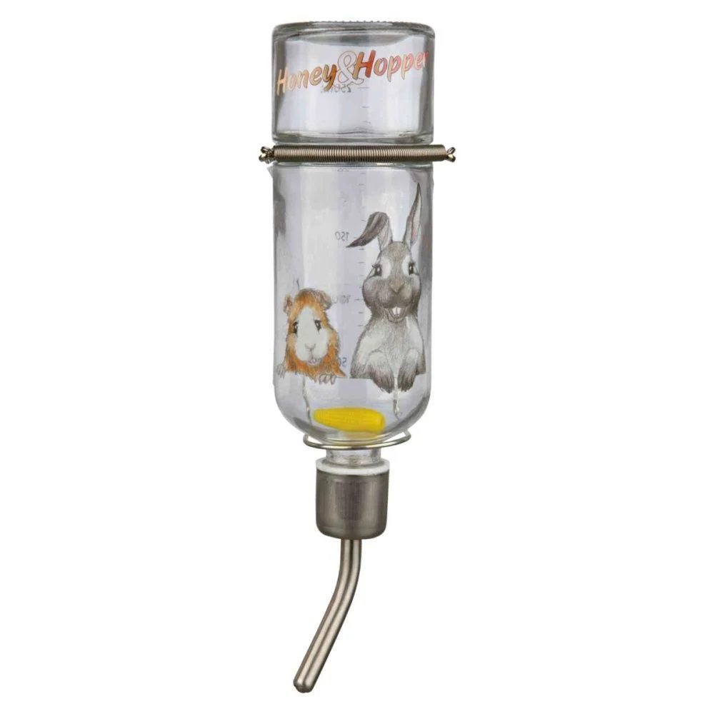 Поїлка для гризунів Trixie Honey & Hopper 125 мл - скло Поїлка для гризунів Trixie Honey & Hopper 125 мл - скло