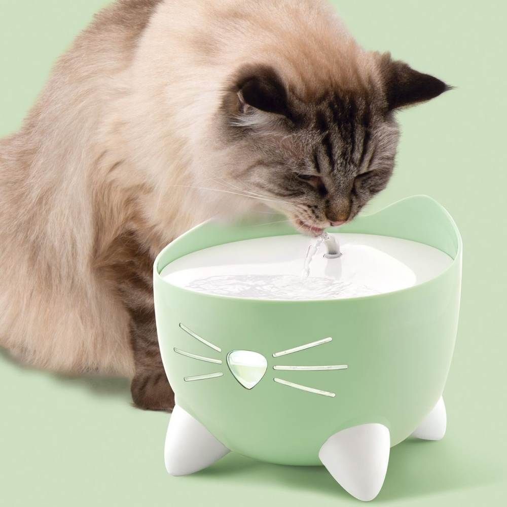 Поилка-фонтан для кошек Catit Pixi 2 л - мятно-зеленая Поилка-фонтан для кошек Catit Pixi 2 л - мятно-зеленая