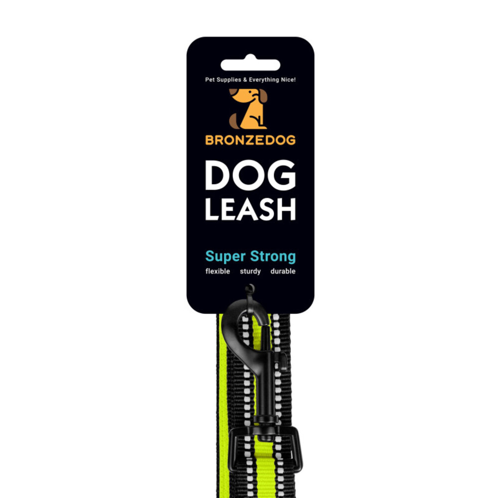 Повідець для собак Barksi BronzeDog Mesh M - лимонний Повідець для собак Barksi BronzeDog Mesh M - лимонний