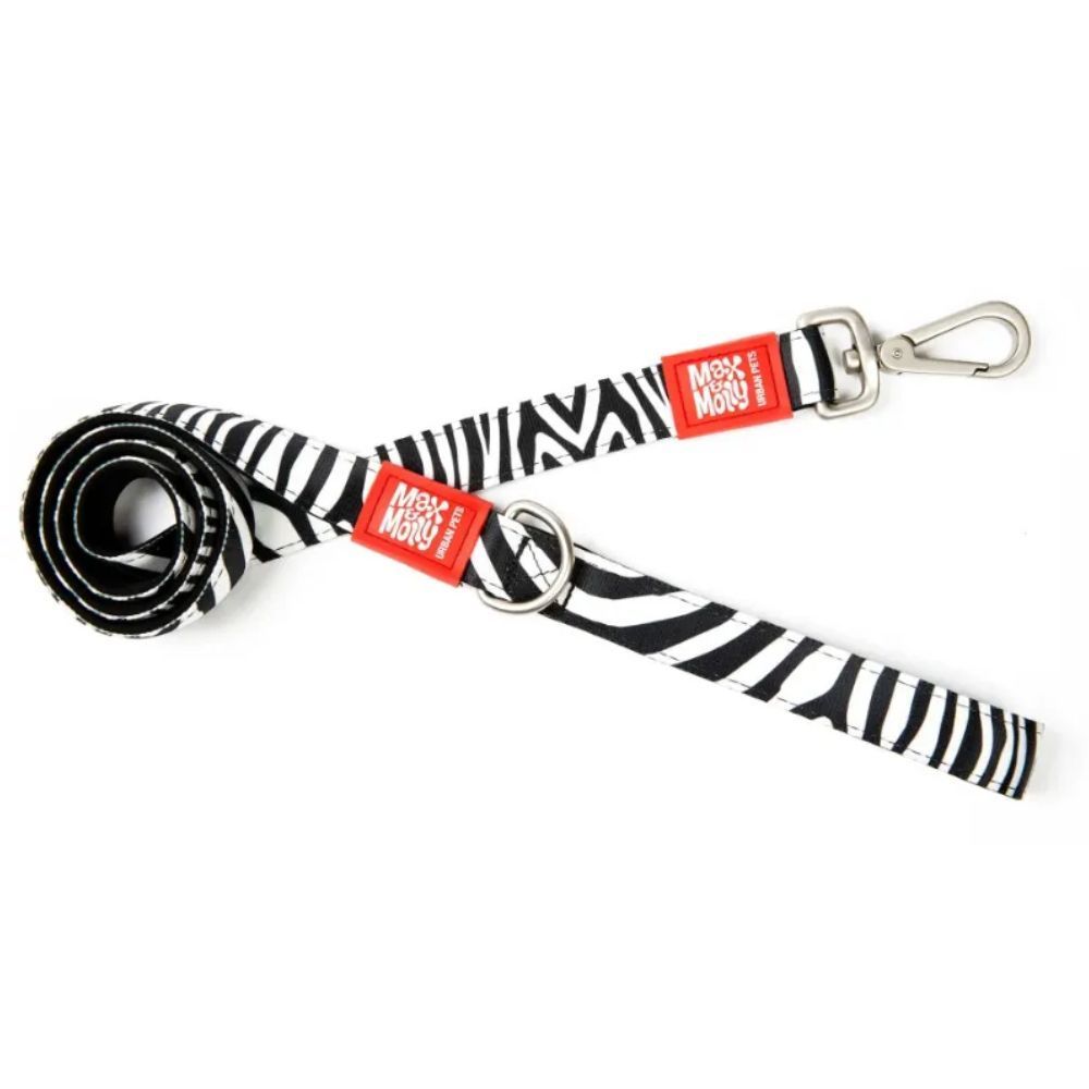 Max Molly Short Leash Зебра повідець для собак 1,2 м х 1,5 см - різнокольоровий Max Molly Short Leash Зебра повідець для собак 1,2 м х 1,5 см - різнокольоровий