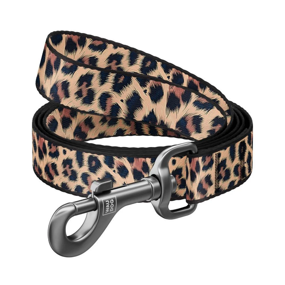 Повідець для собак COLLAR Нейлон S - леопард Повідець для собак COLLAR Нейлон S - леопард