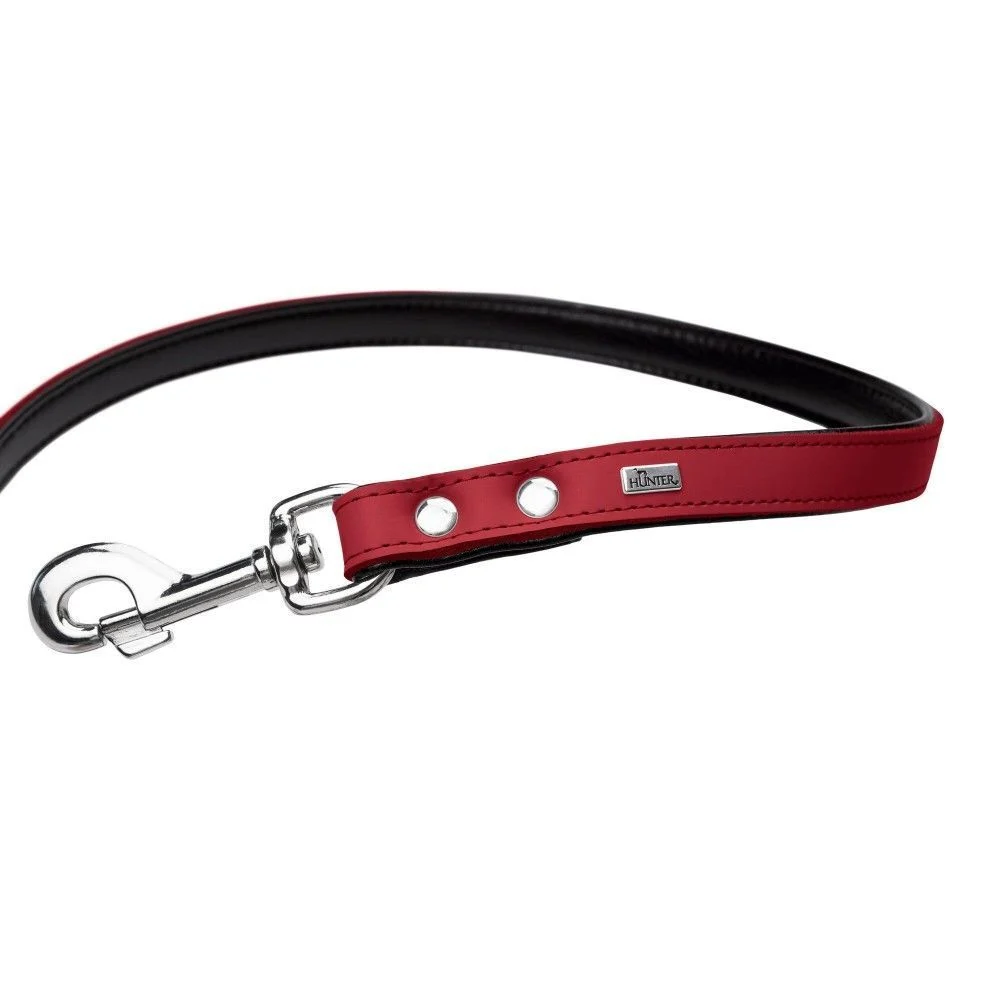 Повідець Hunter Basic S 1,1 м/15 кг - червоний/чорний Повідець Hunter Basic S 1,1 м/15 кг - червоний/чорний