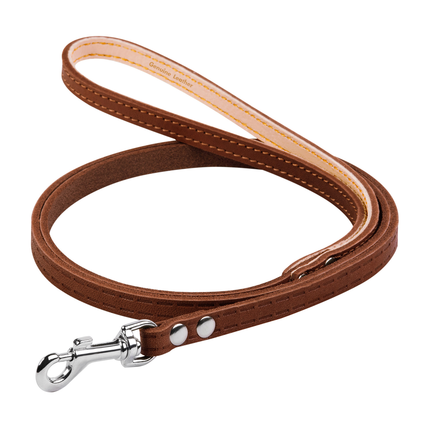 Повідець Collar одинарний непрошитий 122 см / 10 мм (коричневий) Повідець Collar одинарний непрошитий 122 см / 10 мм (коричневий)