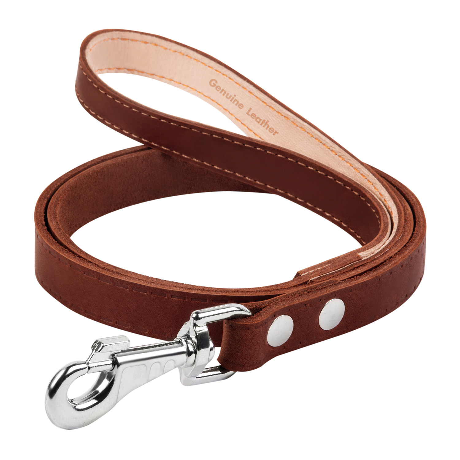 Повідець Collar одинарний непрошитий 122 см / 20 мм (коричневий) Повідець Collar одинарний непрошитий 122 см / 20 мм (коричневий)