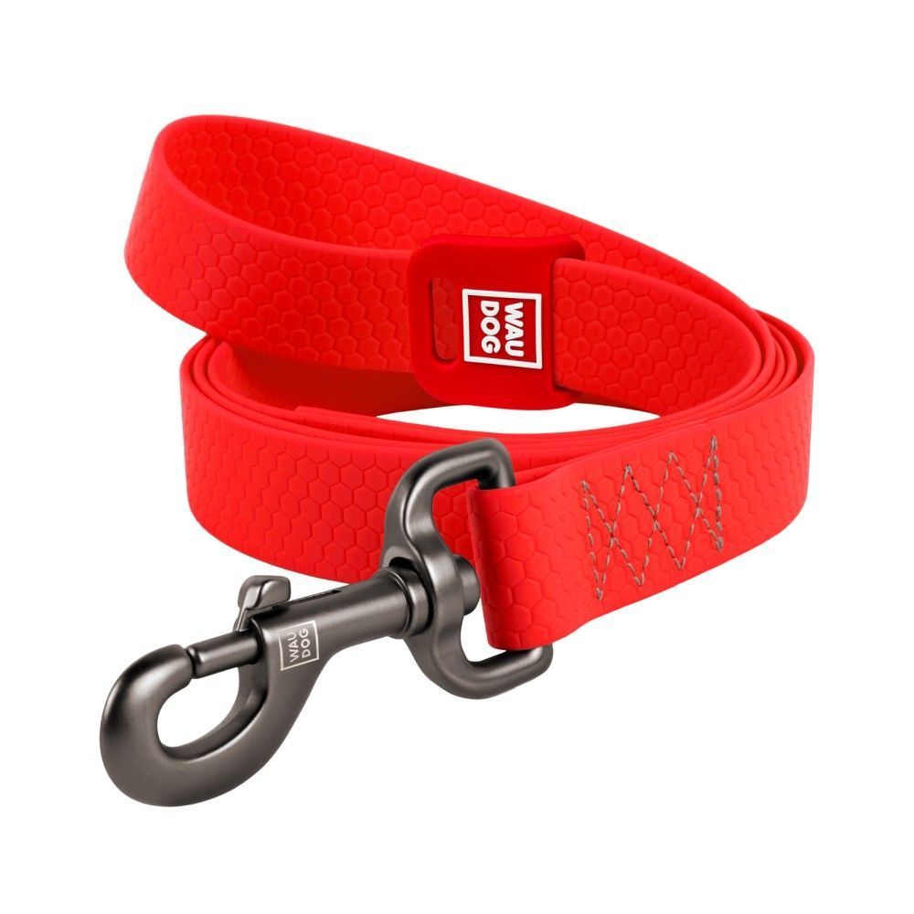 Повідець для собак COLLAR WAUDOG Водостійкий М - червоний Повідець для собак COLLAR WAUDOG Водостійкий М - червоний
