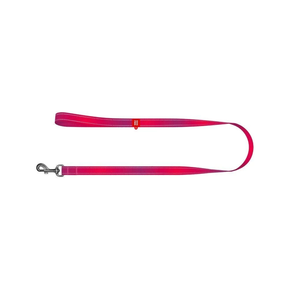 Повідець для собак Collar Waudog Nylon Mono S - рожевий