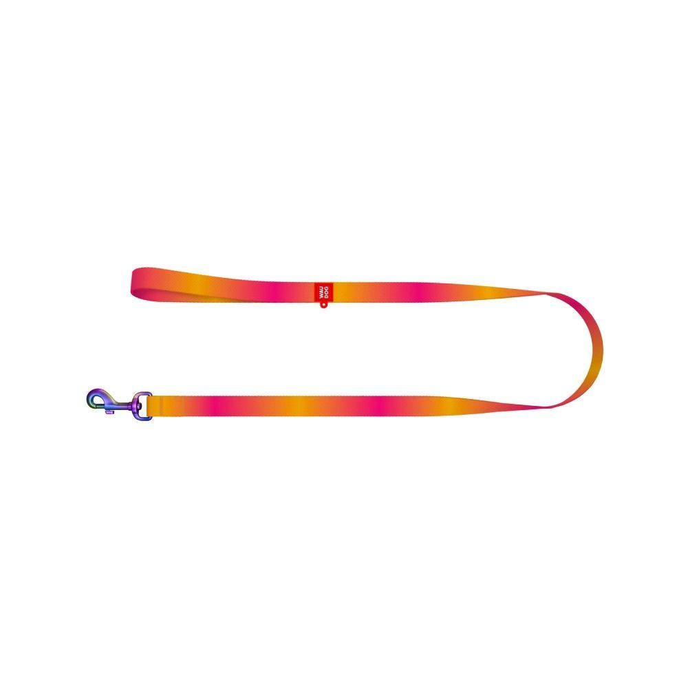 Повідець для собак Collar Waudog Nylon Recycled S - помаранчевий