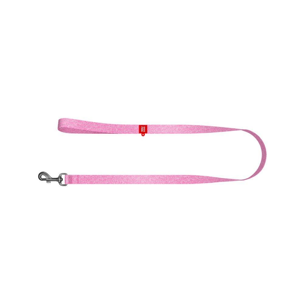 Повідець для собак Collar Waudog Re-cotton M - рожевий Повідець для собак Collar Waudog Re-cotton M - рожевий