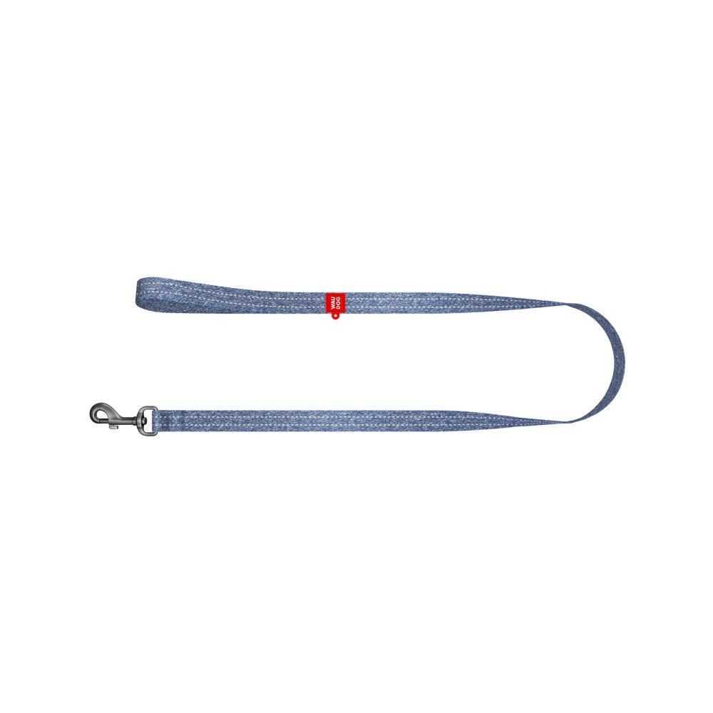 Повідець для собак Collar Waudog Re-cotton M - синій