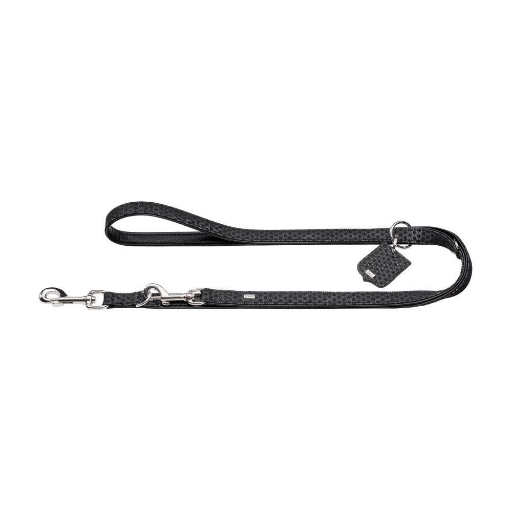 Hunter T-Leash Hella Reflec шкіряний повідець для собак 2 м х 1,5 см - чорний Hunter T-Leash Hella Reflec шкіряний повідець для собак 2 м х 1,5 см - чорний