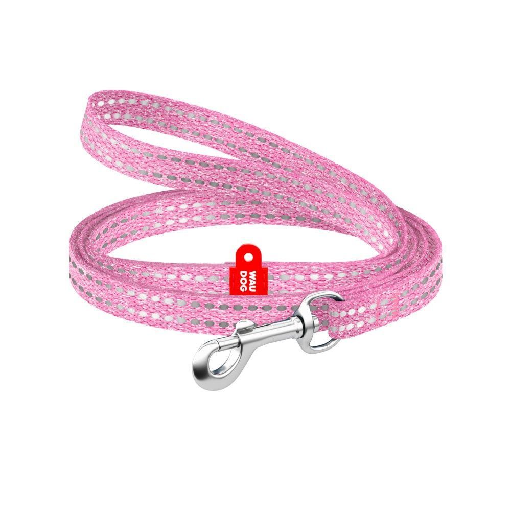 Повідець для собак та котів Collar Waudog Re-cotton XS - рожевий Повідець для собак та котів Collar Waudog Re-cotton XS - рожевий