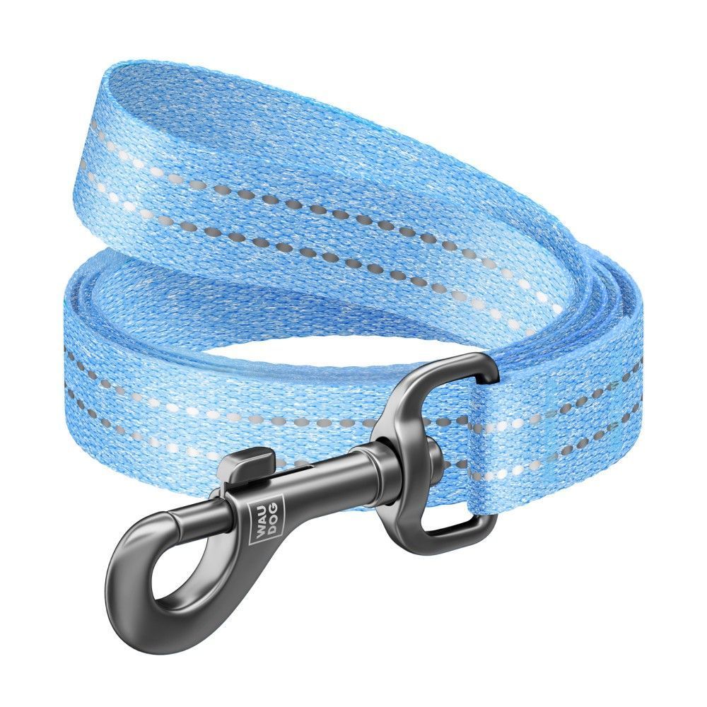 Повідець для собак COLLAR WAUDOG Світловідбиваючий S - блакитний Повідець для собак COLLAR WAUDOG Світловідбиваючий S - блакитний