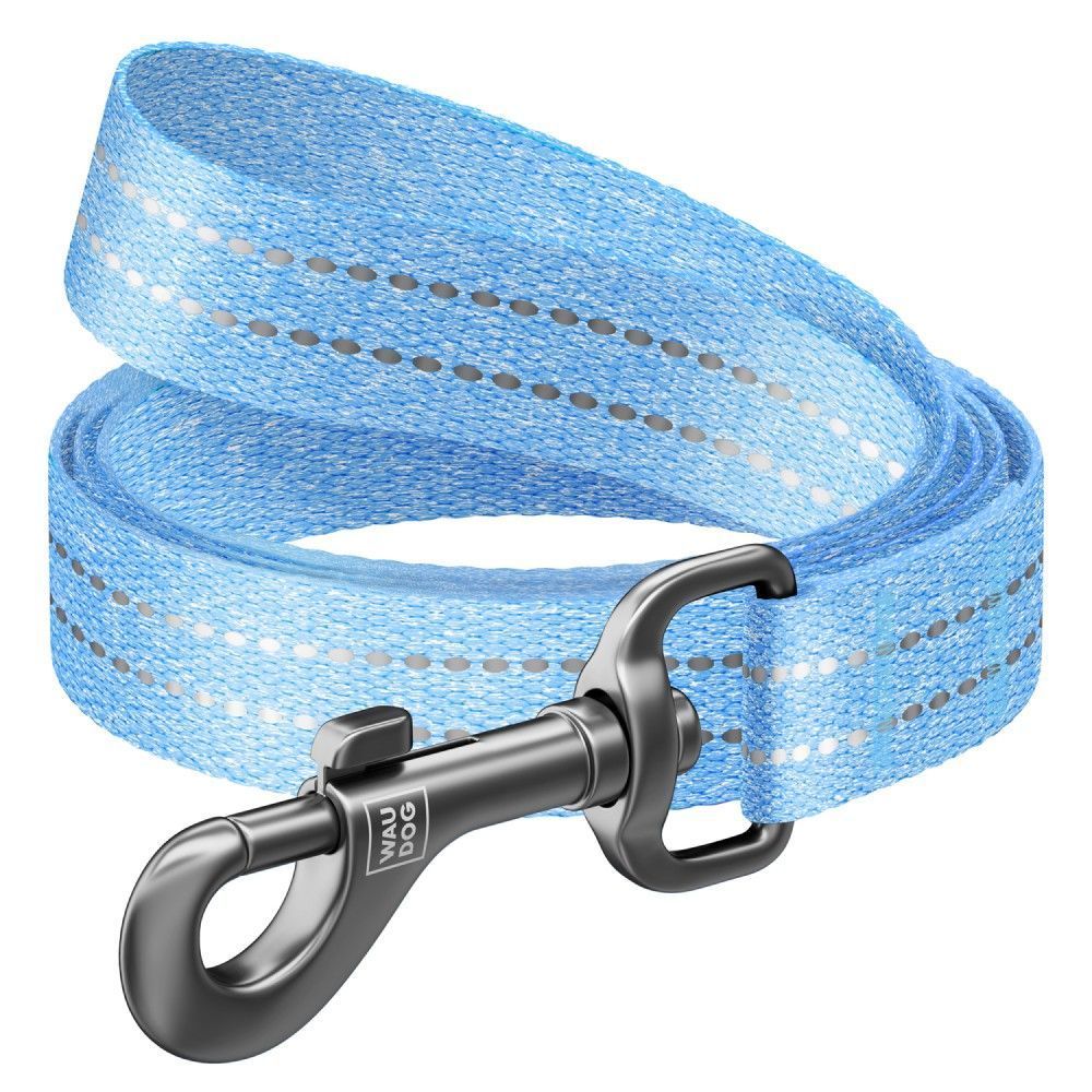 Повідець для собак COLLAR WAUDOG Світловідбиваючий S - блакитний Повідець для собак COLLAR WAUDOG Світловідбиваючий S - блакитний