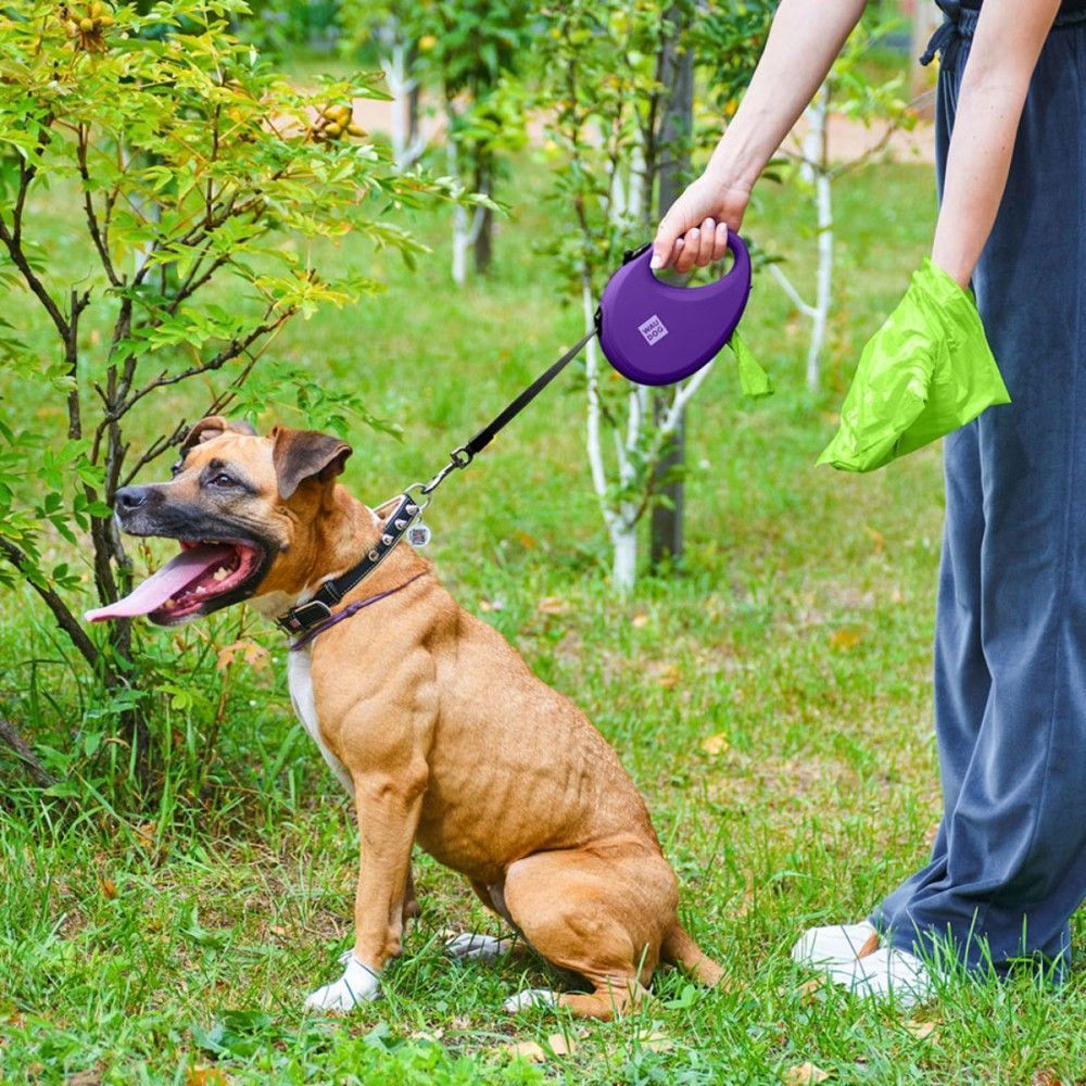 Waudog R-leash поводок-рулетка для собак L лента 5 м - фиолетовый