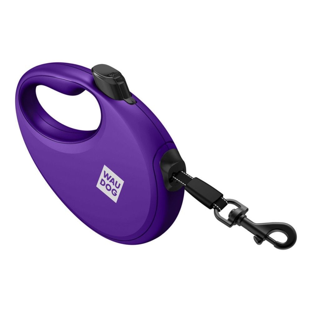 Waudog R-leash повідець-рулетка для собак M стрічка 5 м - фіолетовий Waudog R-leash повідець-рулетка для собак M стрічка 5 м - фіолетовий