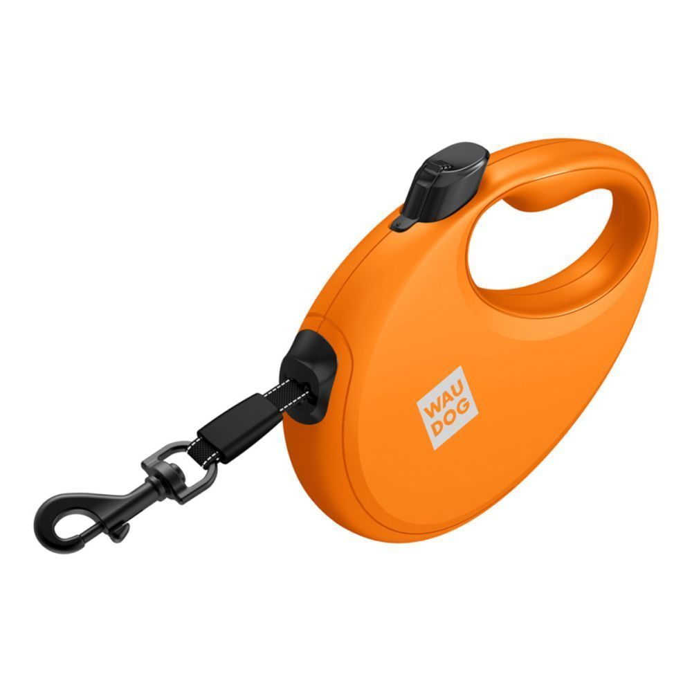 Waudog R-leash повідець-рулетка для собак M стрічка 5 м - помаранчевий Waudog R-leash повідець-рулетка для собак M стрічка 5 м - помаранчевий