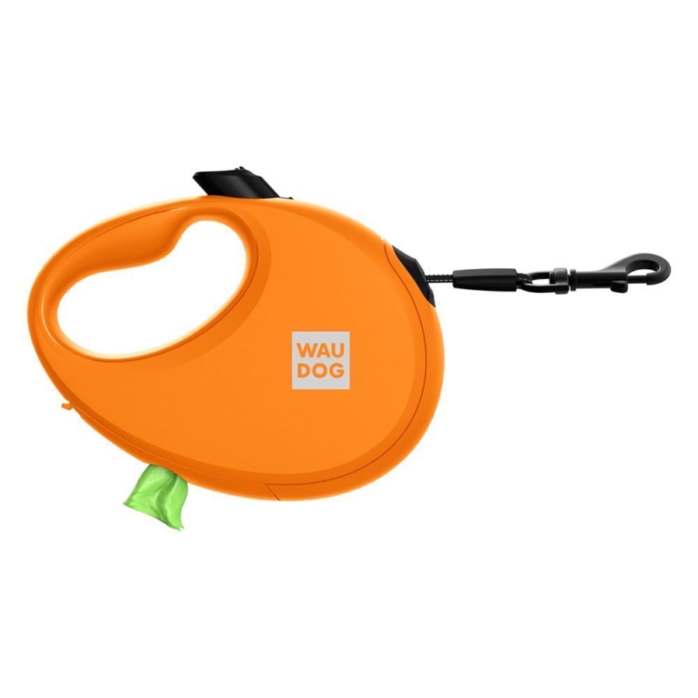 Waudog R-leash повідець-рулетка для собак M стрічка 5 м - помаранчевий Waudog R-leash повідець-рулетка для собак M стрічка 5 м - помаранчевий