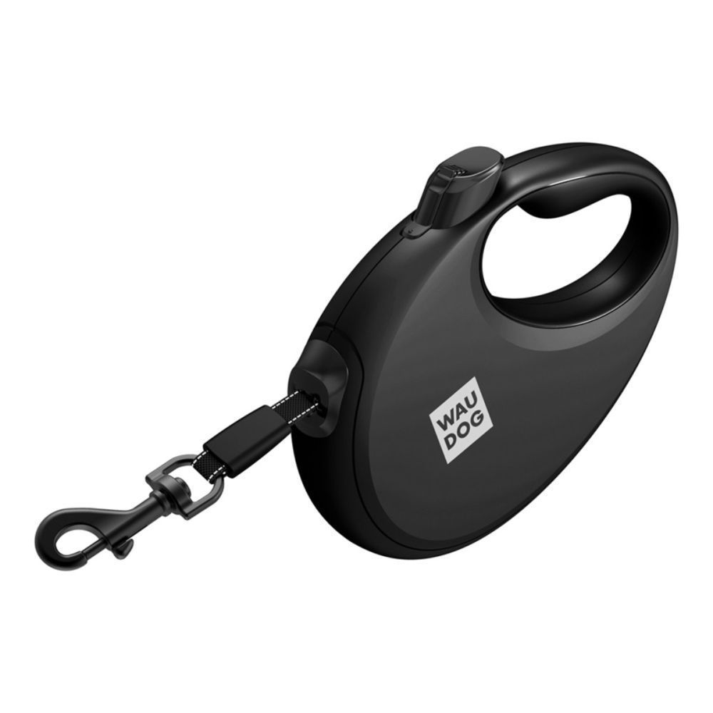 Waudog R-leash повідець-рулетка для собак S стрічка 3 м - чорний Waudog R-leash повідець-рулетка для собак S стрічка 3 м - чорний