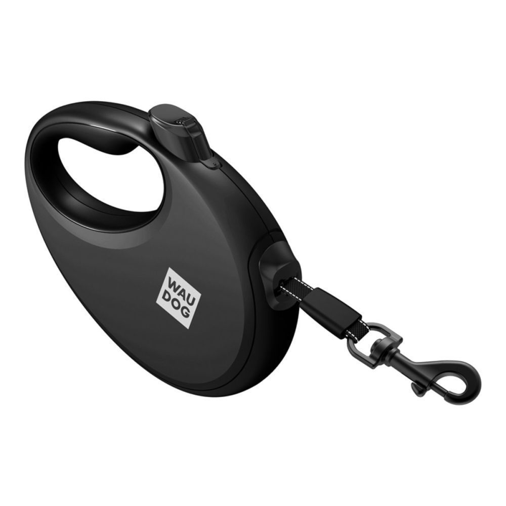Waudog R-leash повідець-рулетка для собак S стрічка 3 м - чорний Waudog R-leash повідець-рулетка для собак S стрічка 3 м - чорний