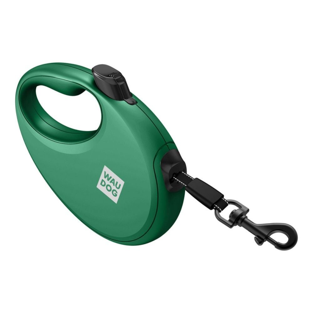 Waudog R-leash поводок-рулетка для собак S лента 3 м - зеленый Waudog R-leash поводок-рулетка для собак S лента 3 м - зеленый