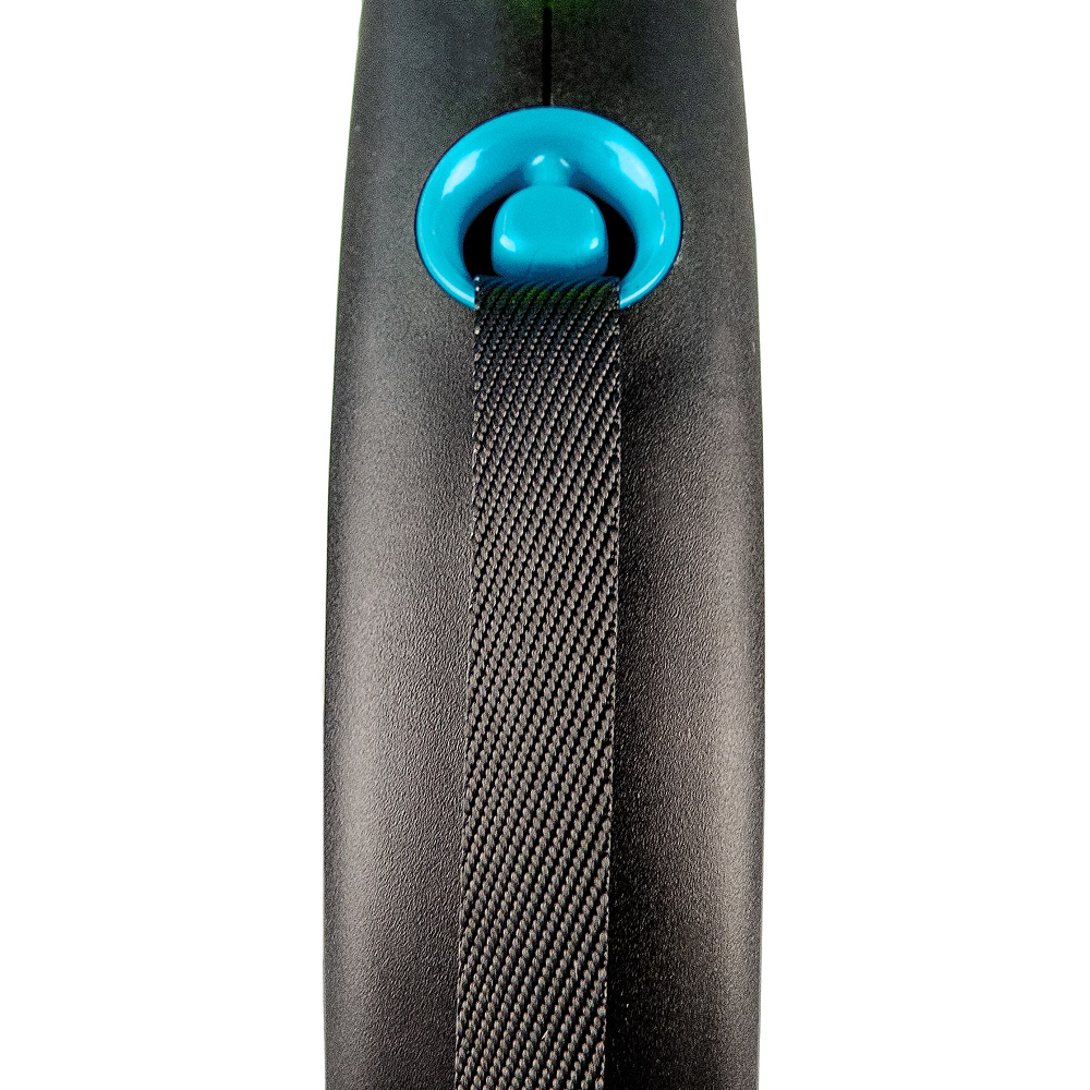 Flexi Black Design повідець-рулетка для собак S стрічка 5 м - синій Flexi Black Design повідець-рулетка для собак S стрічка 5 м - синій