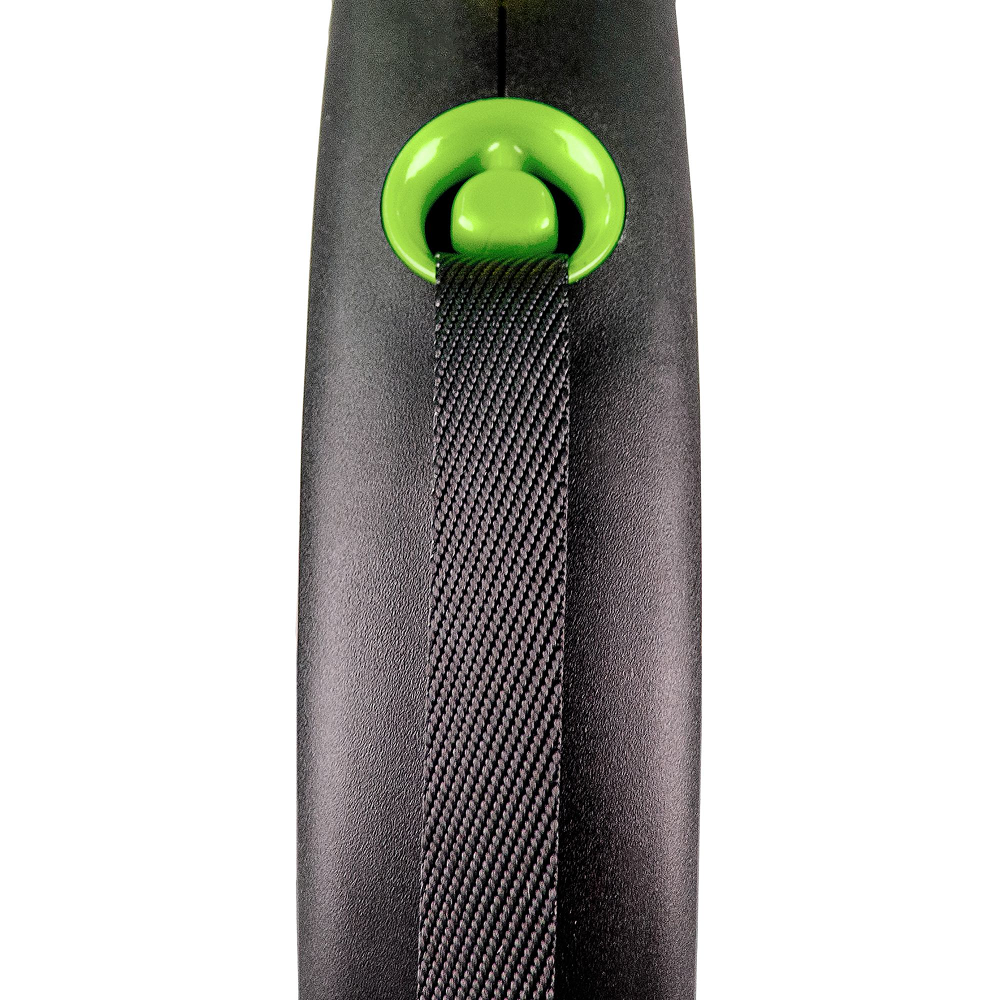 Flexi Black Design повідець-рулетка для собак зі стрічкою 5 м S - зелений Flexi Black Design повідець-рулетка для собак зі стрічкою 5 м S - зелений