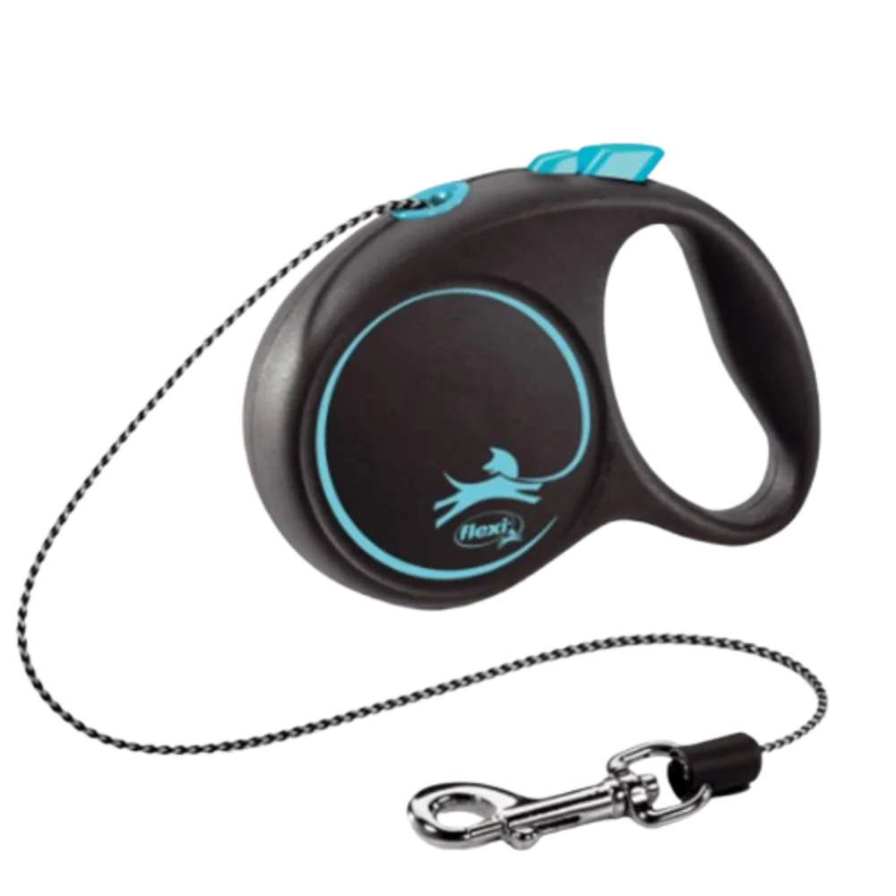 Flexi Black Design повідець-рулетка для собак з тросом 3 м XS - синій