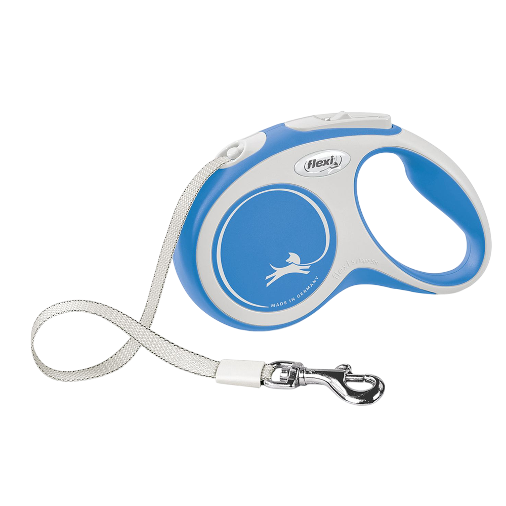 Flexi New Comfort повідець-рулетка для собак S стрічка 5 м - синій Flexi New Comfort повідець-рулетка для собак S стрічка 5 м - синій