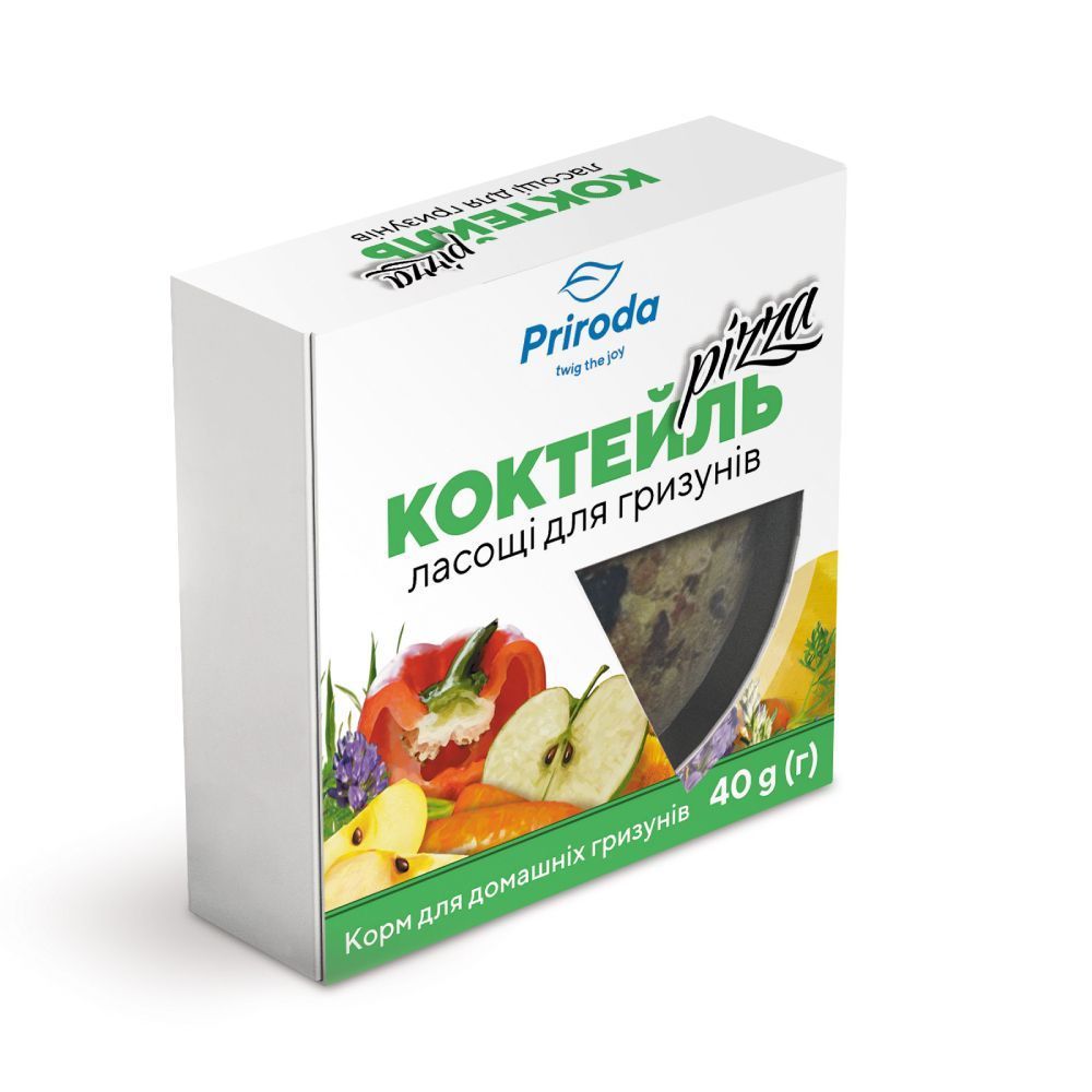 Лакомства для грызунов Priroda Коктейль Pizza 40 г - ассорти Лакомства для грызунов Priroda Коктейль Pizza 40 г - ассорти