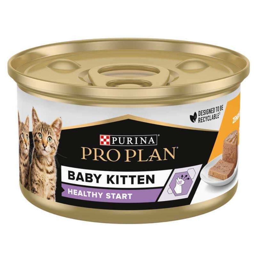 Pro Plan Baby Kitten Healthy Start влажный корм для котят 85 г - курица