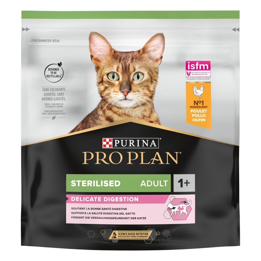 Сухой корм для кошек Pro Plan Sterilised Adult Delicate Digestion 400 г - курица Сухой корм для кошек Pro Plan Sterilised Adult Delicate Digestion 400 г - курица