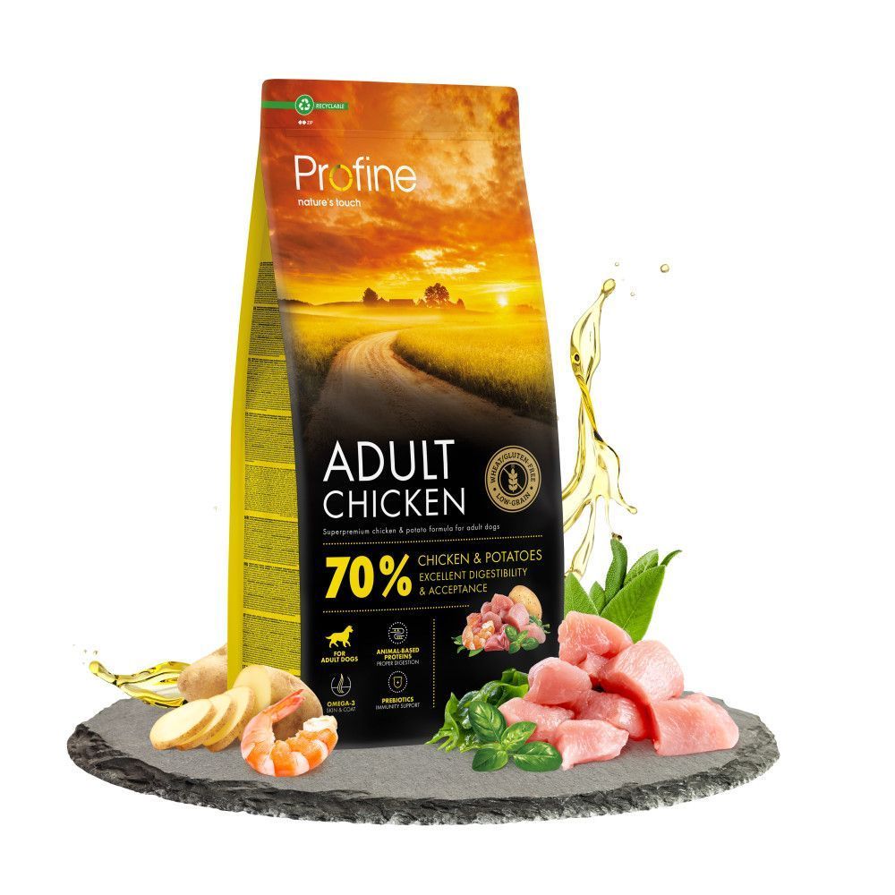 Сухий корм для собак Profine Adult 3 кг - курка та картопля Сухий корм для собак Profine Adult 3 кг - курка та картопля