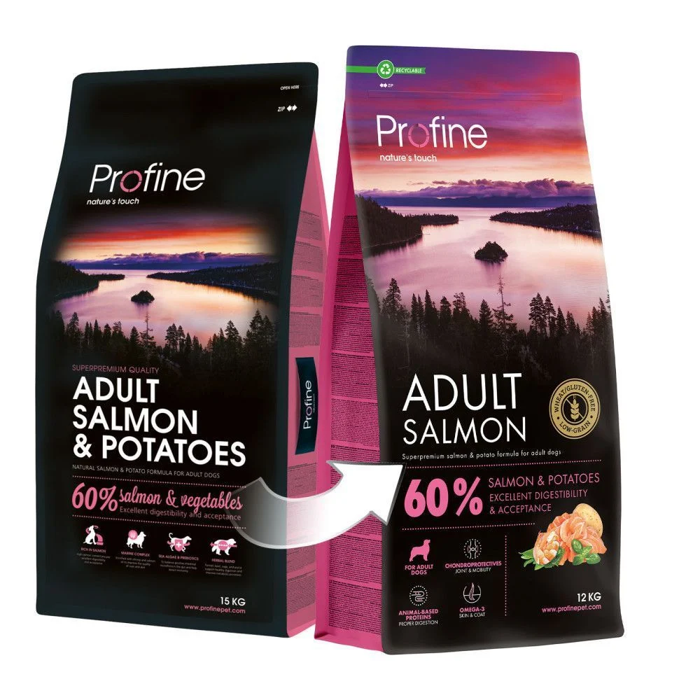 Сухий корм для собак Profine Adult 12 кг - лосось та картопля Сухий корм для собак Profine Adult 12 кг - лосось та картопля