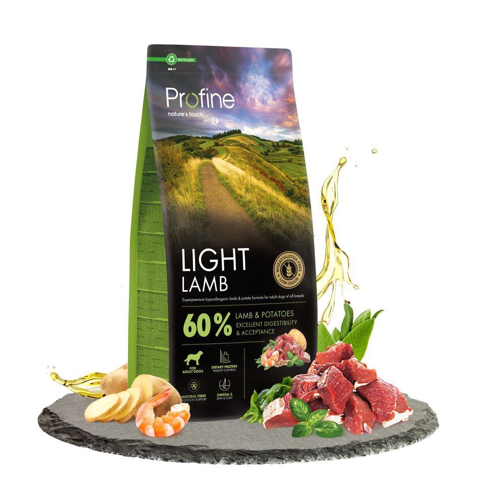 Cухий корм для собак Profine Light 12 кг - ягня та картопля