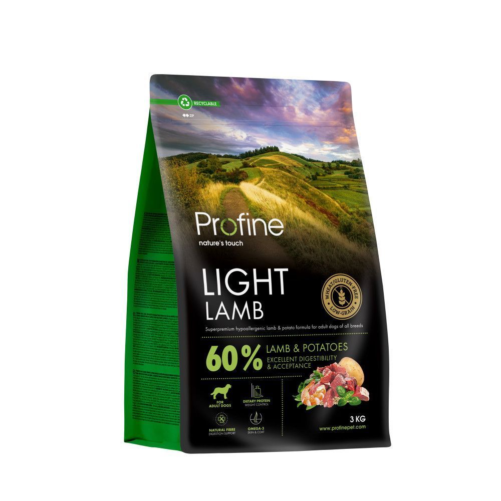 Сухий корм для собак Profine Light 3 кг - ягня та картопля Сухий корм для собак Profine Light 3 кг - ягня та картопля