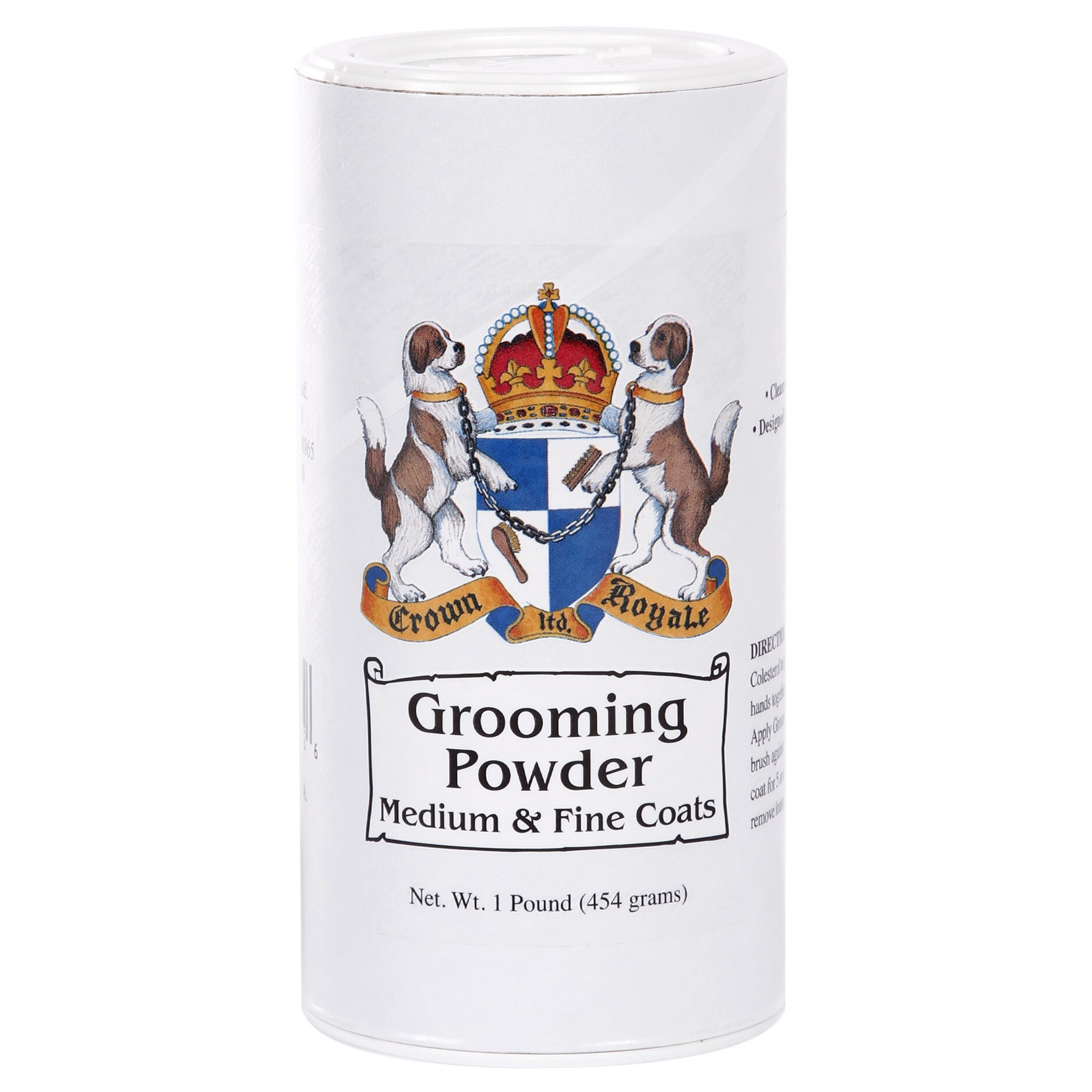 Пудра Crown Royale «Grooming Powder Medium & Fine Coats» 454 г (для тонкої та шовковистої шерсті)