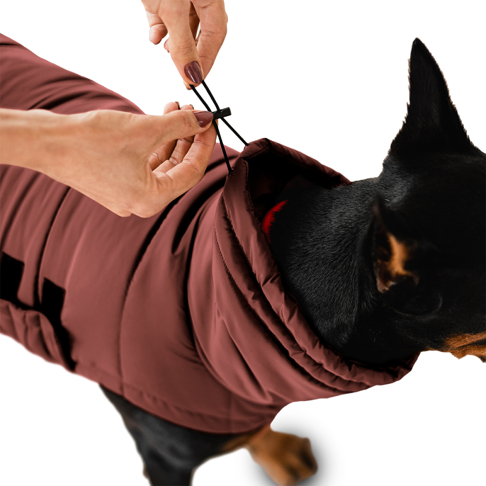 Пуховик для собак Noble Pet Bobby 4XL теракотовий