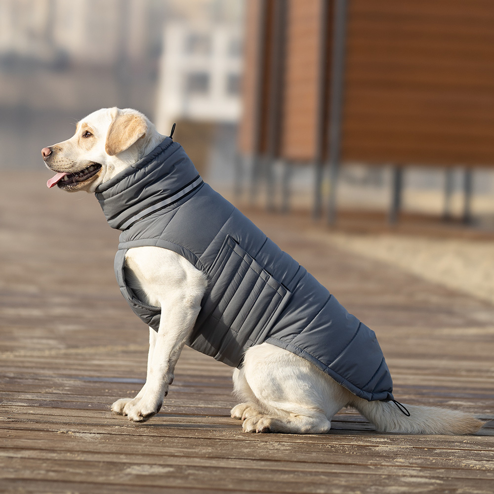 Noble Pet Bobby пуховик для собак 4XL сірий