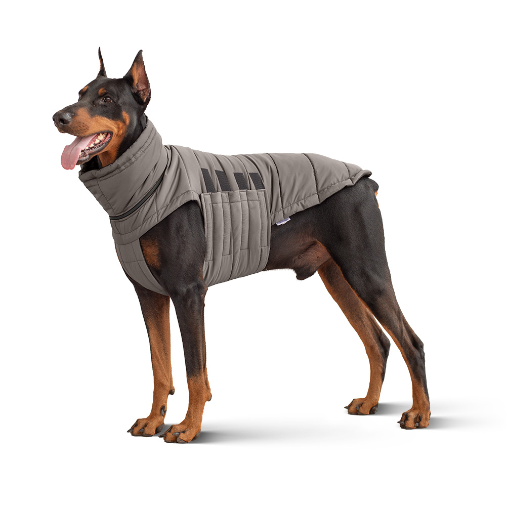 Noble Pet Bobby пуховик для собак 4XL сірий