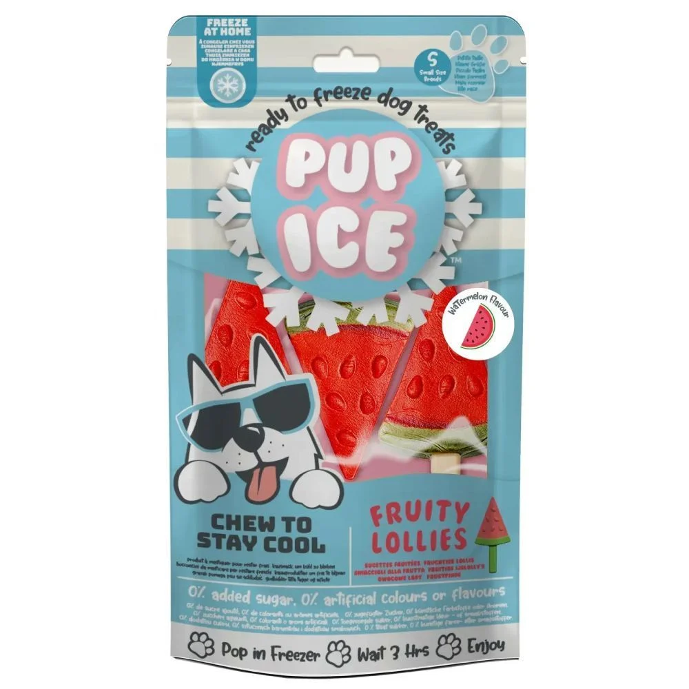 Мороженое для собак Pup Ice Fruity Lollies 3 шт. х 30 г — арбуз Мороженое для собак Pup Ice Fruity Lollies 3 шт. х 30 г — арбуз