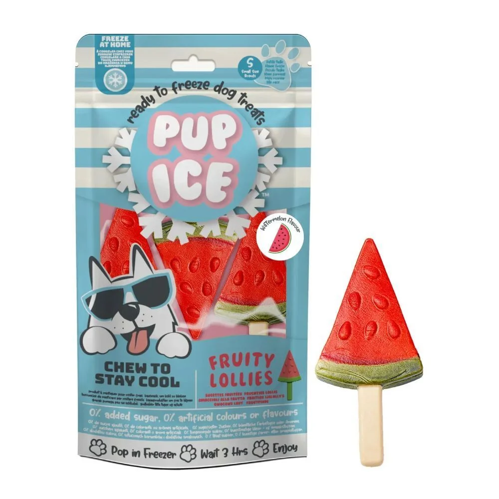 Мороженое для собак Pup Ice Fruity Lollies 3 шт. х 30 г — арбуз Мороженое для собак Pup Ice Fruity Lollies 3 шт. х 30 г — арбуз