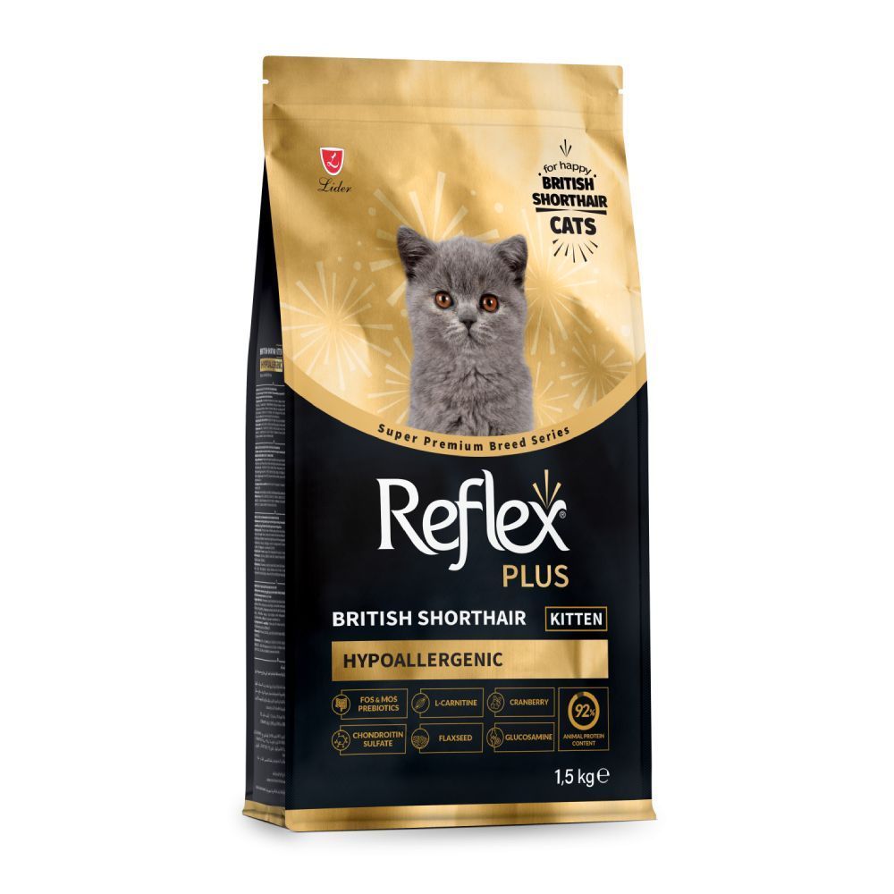 Сухий корм для кошенят Reflex Plus British Shorthair Kitten Hypoallergenic 1,5 кг - курка Сухий корм для кошенят Reflex Plus British Shorthair Kitten Hypoallergenic 1,5 кг - курка