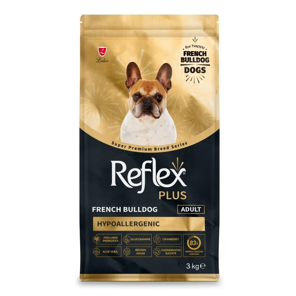 Сухой корм для собак Reflex Plus French Bulldog Adult 3 кг Сухой корм для собак Reflex Plus French Bulldog Adult 3 кг