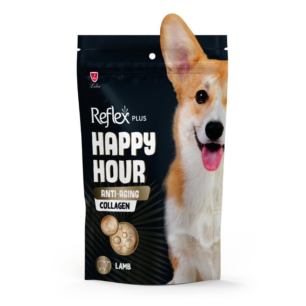 Лакомства для собак Reflex Plus Happy Hour Anti-Aging Collagen 60 г — ягненок и коллаген Лакомства для собак Reflex Plus Happy Hour Anti-Aging Collagen 60 г — ягненок и коллаген