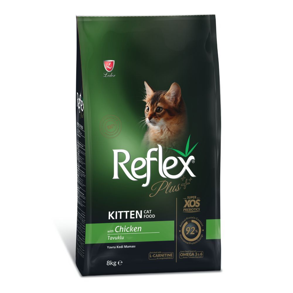 Сухий корм для кошенят Reflex Plus Kitten 8 кг - курка Сухий корм для кошенят Reflex Plus Kitten 8 кг - курка