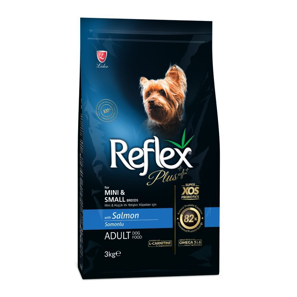 Сухий корм для собак Reflex Plus Mini & Small Breed Adult 3 кг - лосось Сухий корм для собак Reflex Plus Mini & Small Breed Adult 3 кг - лосось
