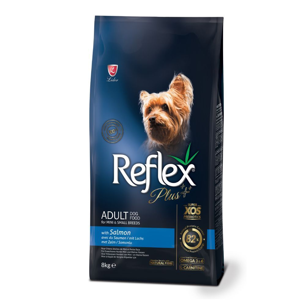 Сухой корм для собак Reflex Plus Mini & Small Breed Adult 8 кг - лосось
