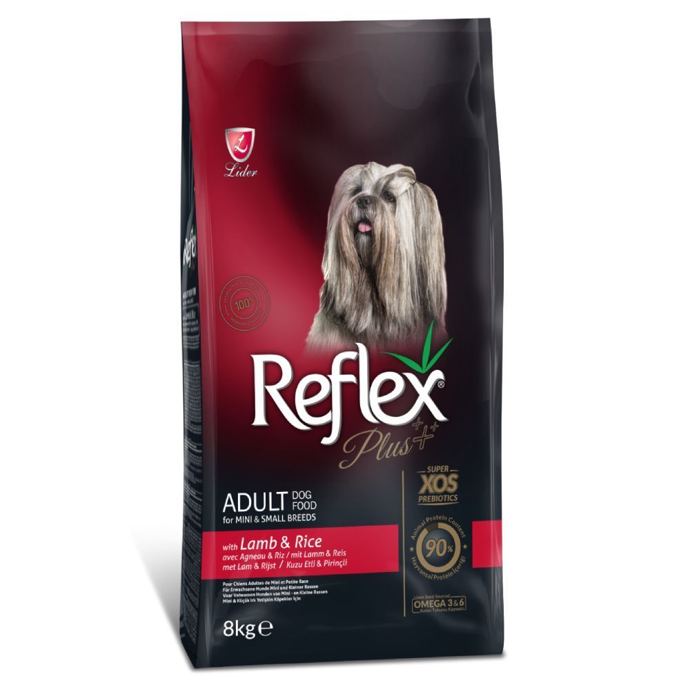 Сухий корм для собак Reflex Plus Mini & Small Breed Adult 8 кг - ягня та рис Сухий корм для собак Reflex Plus Mini & Small Breed Adult 8 кг - ягня та рис